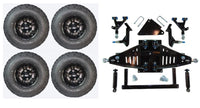 Lift Kit Combo with 10" Vampire Black for Yamaha Drive II Electric Golf Carts - 3 Guys Golf Carts