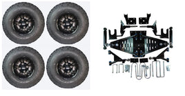 Lift Kit Combo with 10" Vampire Black for EZGO RXV Golf Carts 2008-2013.5 - 3 Guys Golf Carts