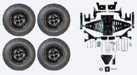 Lift Kit Combo with 10" Vampire Black for EZGO RXV Gas Golf Carts 2015+ - 3 Guys Golf Carts