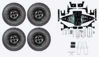 Lift Kit Combo with 10" Vampire Black for EZGO RXV Electric Golf Carts 2015+ - 3 Guys Golf Carts