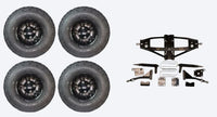 Lift Kit Combo for Club Car Precedent Golf Carts with 10" Vampire Black - 3 Guys Golf Carts