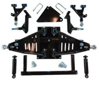 Lift Kit Combo with 12" Godfather Black for Yamaha Drive II Electric Golf Carts