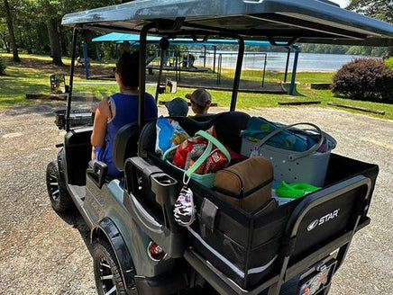 STARGO Box- Golf Cart Storage Caddie - 3 Guys Golf Carts