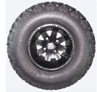 Lift Kit Combo for Club Car Precedent Golf Carts with 10" Vegas Black - 3 Guys Golf Carts