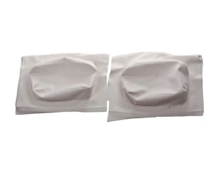 White Seat Backrest Covers for Club Car DS Golf Carts 1979-1999 - 3 Guys Golf Carts