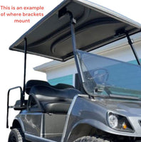 80" BLACK Extended Roof Kit for Club Car DS Golf Carts 2000+ - 3 Guys Golf Carts