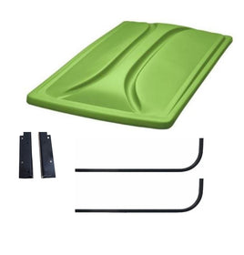 80" Lime Extended Roof Kit for Club Car Precedent Golf Carts 2004+ - 3 Guys Golf Carts