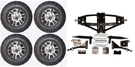 Lift Kit Combo for Club Car Precedent Golf Carts with 10" Wolverine - 3 Guys Golf Carts