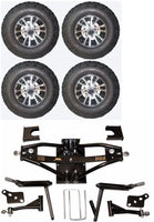 Lift Kit Combo with 10" Wolverine 22x11-10 for Club Car DS Golf Carts 1984-2003 - 3 Guys Golf Carts
