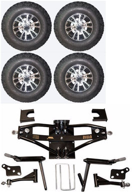 Lift Kit Combo with 10" Wolverine 22x11-10 for Club Car DS Golf Carts 1984-2003 - 3 Guys Golf Carts
