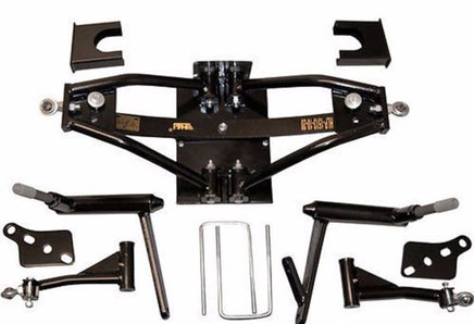 Lift Kit Combo with 10" Vampire Black 22x11-10 for Club Car DS Golf Carts 1984-2003 - 3 Guys Golf Carts