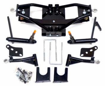 Lift Kit Combo with 10" Vampire Black for Club Car DS Golf Carts 2004+ - 3 Guys Golf Carts