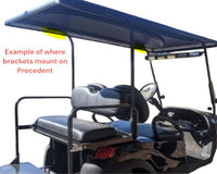 Universal 80" Silver Extended Roof Kit for Club Car Precedent Golf Carts 2004+ - 3 Guys Golf Carts