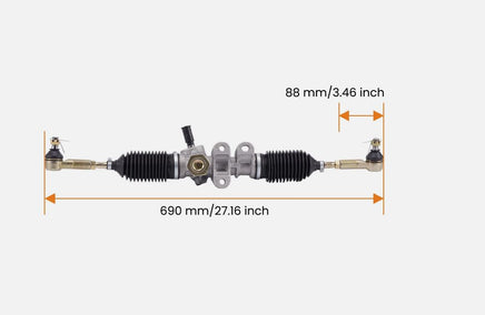 EZGO RXV Steering Gear Box Assembly for 2008 & up Golf Carts - 3 Guys Golf Carts