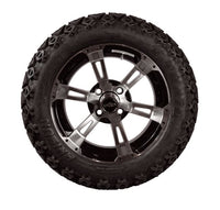 Lift Kit Combo with 14" Colossus Wheels for EZGO RXV Golf Carts 2013.5+ - 3 Guys Golf Carts