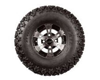 Lift Kit Combo with 10" Colossus Wheels for Club Car Precedent Golf Carts - 3 Guys Golf Carts