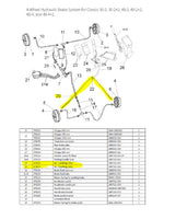 Parking Brake Cable, #2 for Hydraulic STAR Classic & Sport Golf Carts - 3 Guys Golf Carts