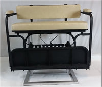 2 in 1 Tan Seat Kit Combo & Golf Bag Carrier For EZGO TXT Golf Carts - 3 Guys Golf Carts