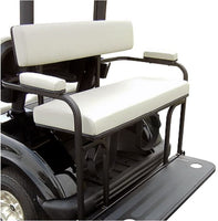 2 in 1 Combo Seat Kit & Golf Bag Carrier in White for EZGO RXV Golf Carts 2008+ - 3 Guys Golf Carts