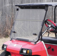 Clear, Fold-Down Windshield for Club Car DS Golf Carts 1982-1999 (Not-tapered) - 3 Guys Golf Carts