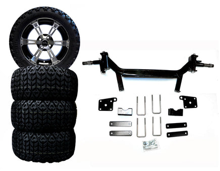 5" Lift Kit Combo with 14" Colossus for EZGO TXT Electric Golf Carts 2002-2010 - 3 Guys Golf Carts
