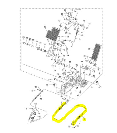 Brake Cable for Yamaha G29/Drive Gas Golf Carts 2007-2016 - 3 Guys Golf Carts