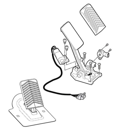 Accelerator & Brake Pedal Position Sensor for EZGO RXV Electric Golf Carts - 3 Guys Golf Carts