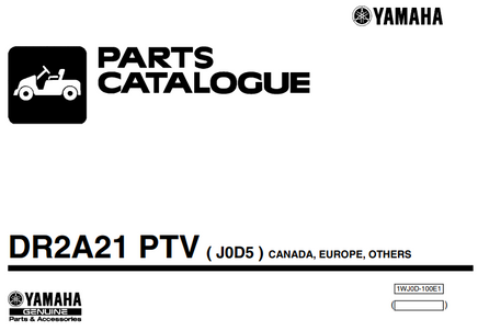 YAMAHA GAS GOLF CART PARTS MANUAL (J0D) 5 - 3 Guys Golf Carts