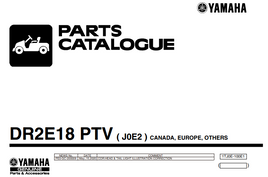 YAMAHA ELECTRIC GOLF CART PARTS MANUAL (J0E) 2 - 3 Guys Golf Carts