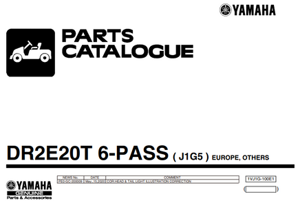 YAMAHA ELECTRIC GOLF CART PARTS MANUAL (J1G) 5 - 3 Guys Golf Carts