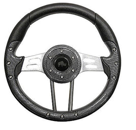 Golf Cart Steering Wheel- Carbon Fiber 13" Diameter - 3 Guys Golf Carts