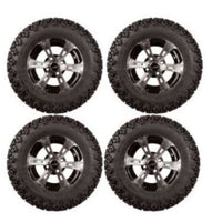 Lift Kit Combo with 12" Colossus Wheels & Tires for Yamaha Drive/G29 Golf Carts - 3 Guys Golf Carts