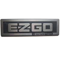 Silver & Black Name Plate Emblem for EZGO Golf Carts 1988-2013 - 3 Guys Golf Carts