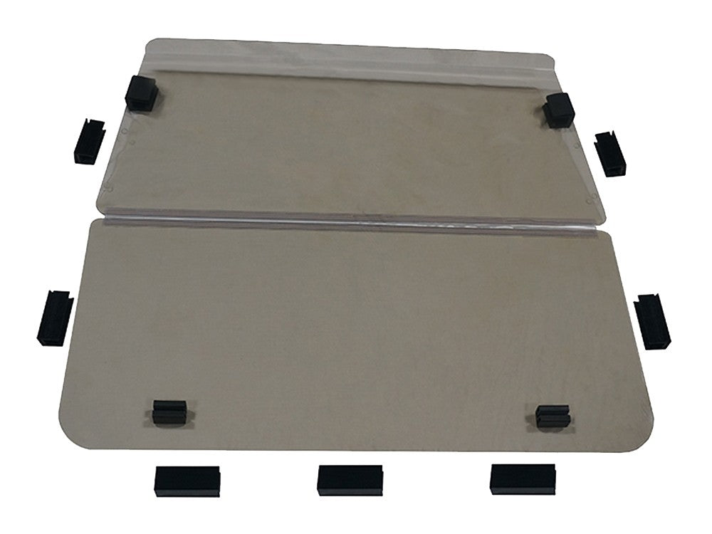 Club Car DS Tinted Folding Golf Cart Windshield (Tapered style) 2000