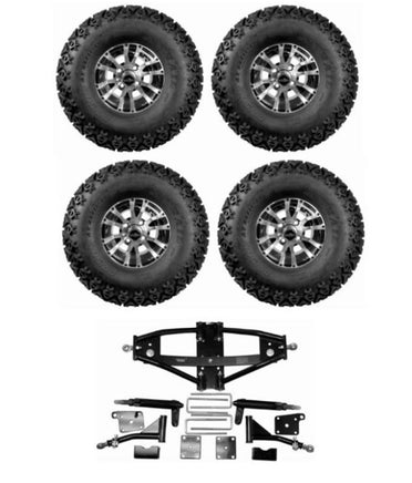 Deluxe Lift Kit Combo for Club Car Precedent Golf Carts with 10" Wolverine - 3 Guys Golf Carts