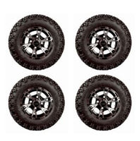 Lift Kit Combo with 10" Flash Wheels & Tires for EZGO RXV Golf Carts 2008-2013.5 - 3 Guys Golf Carts