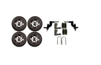 Lift Kit Combo with 12"  Colossus for EZGO RXV Electric Golf Carts 2013.5 & up - 3 Guys Golf Carts