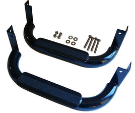 Black Mega Sport Steps for Club Car DS Golf Carts 1981+ - 3 Guys Golf Carts