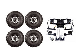 Lift Kit Combo with 10" Colossus Wheels & Tires for Club Car DS Golf Carts 2004+ - 3 Guys Golf Carts