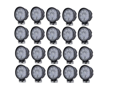 Optilux 5" LED Work Light- 20 Pack- Universal for Trucks, Cars and Golf Carts - 3 Guys Golf Carts