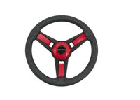 Gussi Model Black & Red Steering Wheel for Yamaha G16- Drive II Golf Carts - 3 Guys Golf Carts