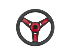 Gussi Model Black & Red Steering Wheel for Club Car Precedent Golf Carts 2004+ - 3 Guys Golf Carts