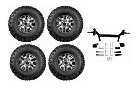 5" Lift Kit Combo for EZGO TXT Electric Golf Carts 2002-2010 with 10" Wolverine - 3 Guys Golf Carts