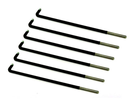 "L" Shape Battery Hold Down Rods- 6 Pack for STAR Classic Golf Carts 2008+ - 3 Guys Golf Carts