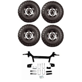 5" Lift Kit Combo with 10" Colossus for EZGO TXT Electric Golf Carts 2002-2010 - 3 Guys Golf Carts