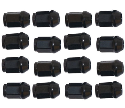 Black Metric Lug Nut Set (16) for Star and Yamaha Golf Cart Wheels - 3 Guys Golf Carts