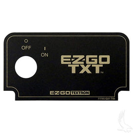 Key Switch Decal for EZGO TXT & Medalist Golf Carts - 3 Guys Golf Carts