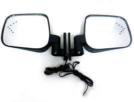 Golf Cart Universal Side Mirrors with Blinkers - 3 Guys Golf Carts