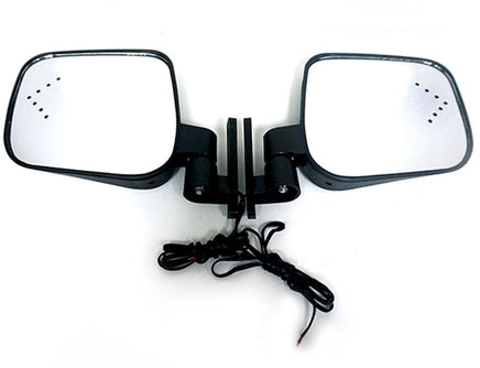 Golf Cart Universal Side Mirrors with Blinkers - 3 Guys Golf Carts