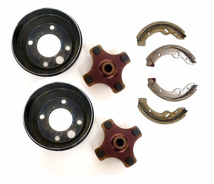 Heavy Duty Brake Drum & Brake Shoes Set for EZGO TXT Electric Golf Carts - 3 Guys Golf Carts